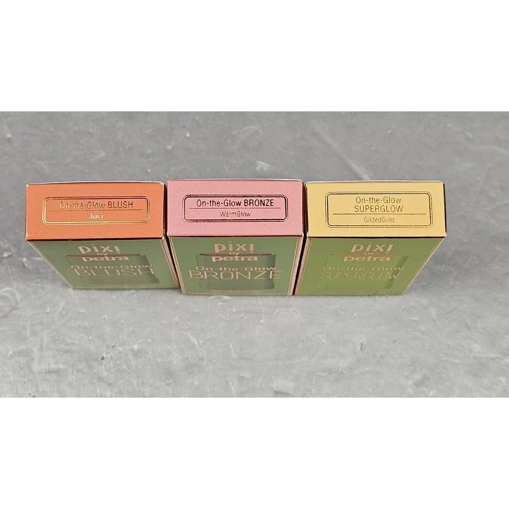 Lot Of 3 Pixi By Petra‎ On The Glow Bronze, Blush, Superglow Tinted Highlighted